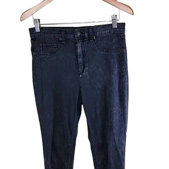 Rag & Bone Women's Justine Skinny Jeans Acid Wash Rosebowl Black size 29 - Picture 4 of 11